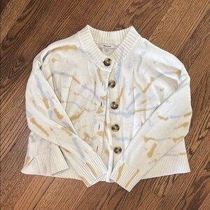 Madewell tie dye cardigan